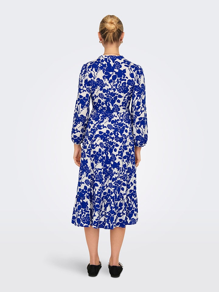 ONLY Kleid in Weiß/ Blau günstig kaufen