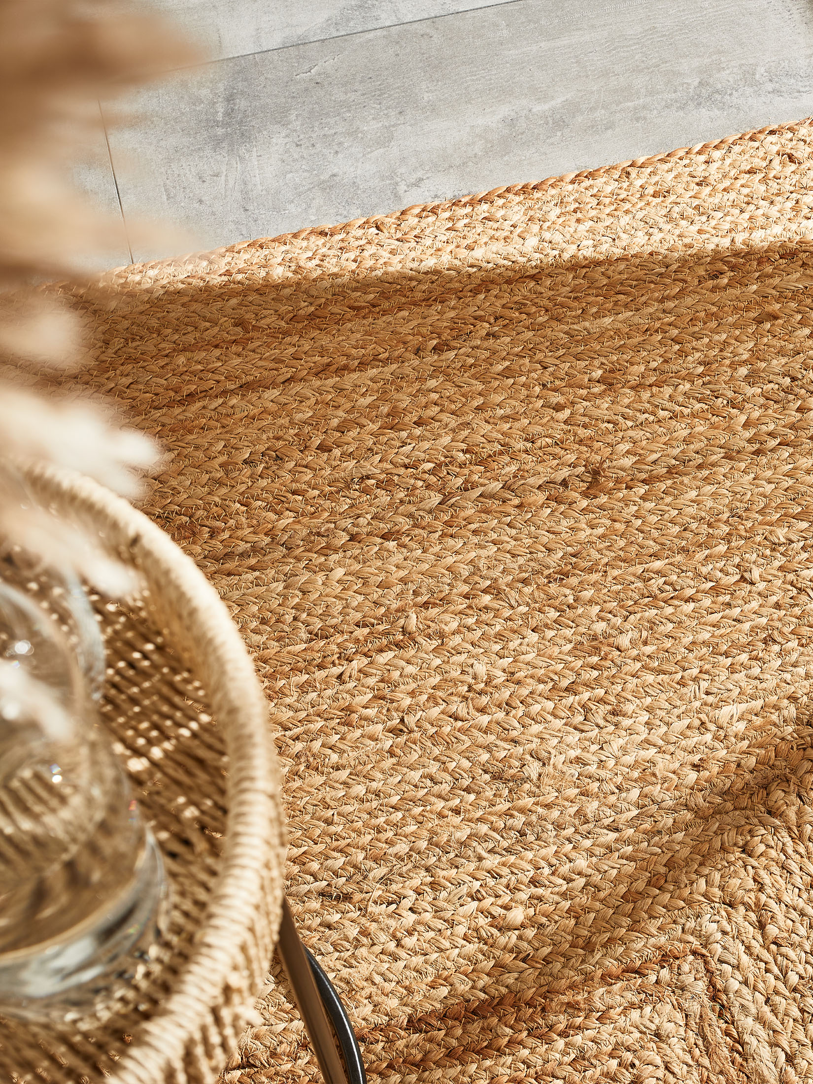 Manacor Jute-Teppich, Dunkelbeige
