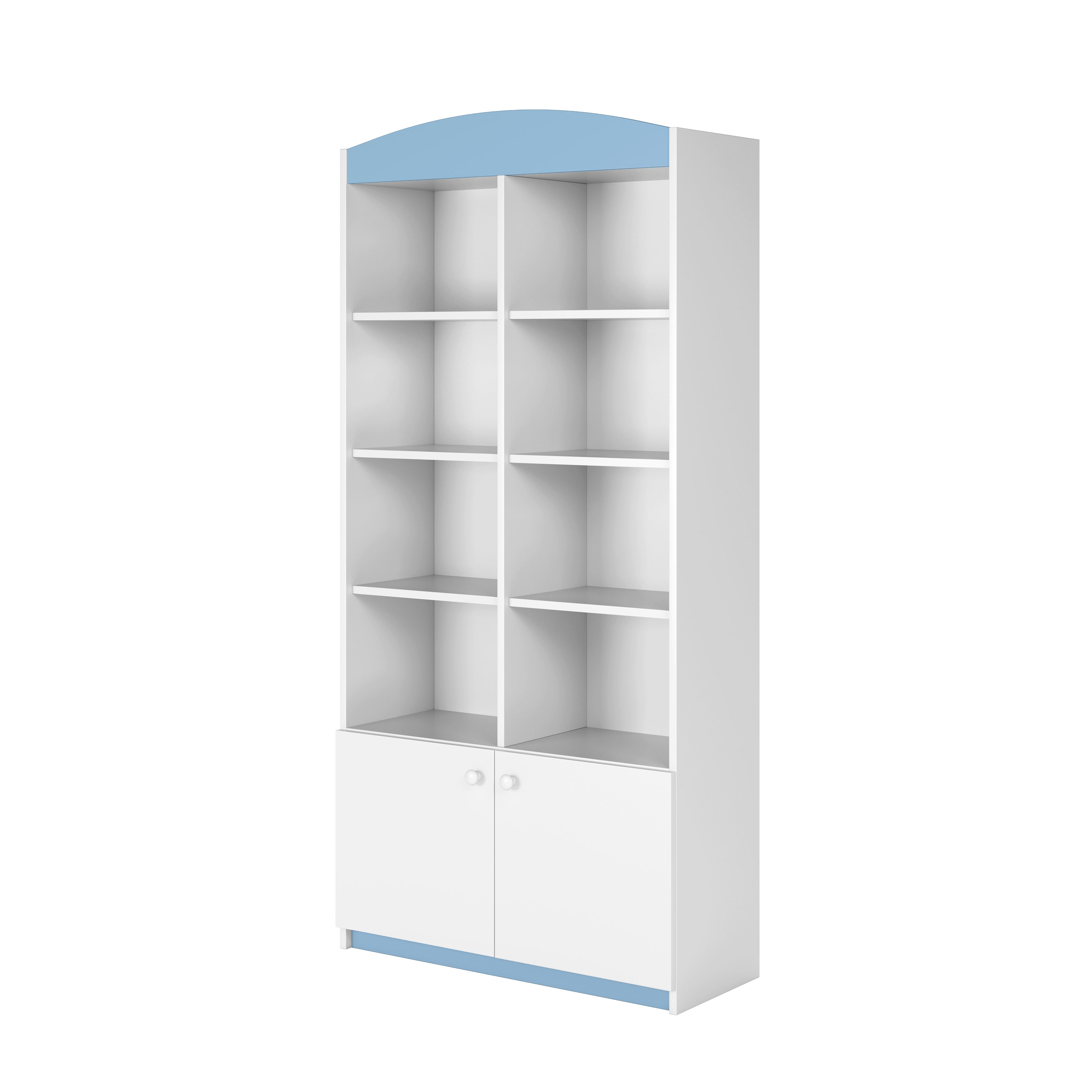 Bjird Bücherregal Babydream Doppel-Bücherregal, mit 8 offene Fächer, Aufbewahrungsschrank für Kinderzimmer
