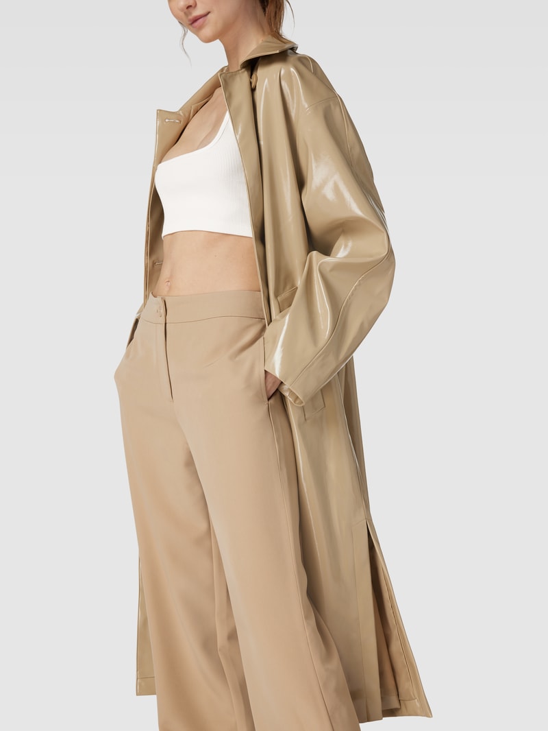 Bralette mit Leder-Patch in offwhite