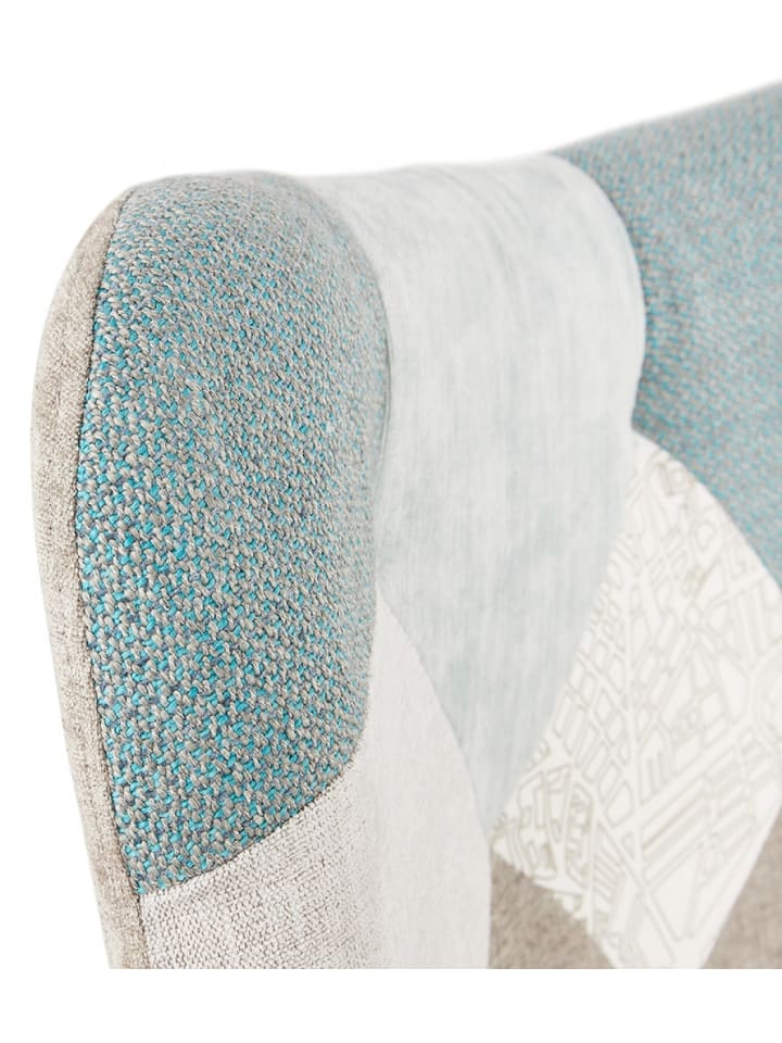KADIMA DESIGN Lounge Stuhl DAMIAN | Patchwork Sessel mit Eichenholz Beinen günstig kaufen onesize