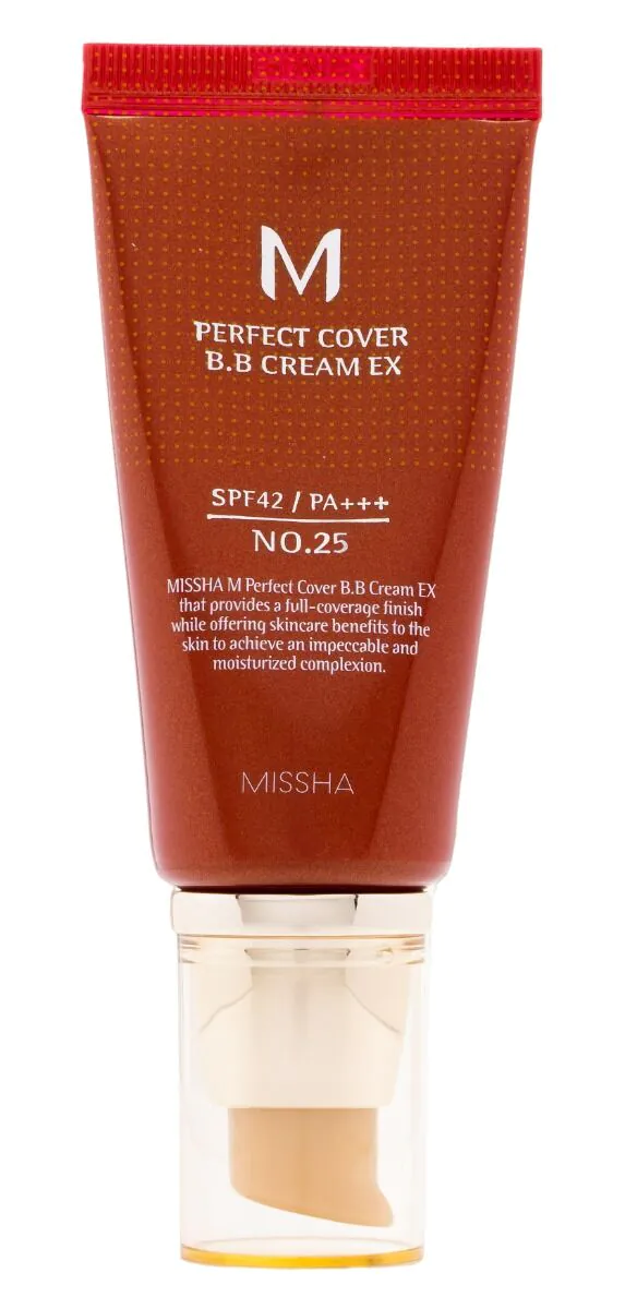 Missha M Perfect Cover BB krema SPF 42 PA+++ toplo bež boja br. 25