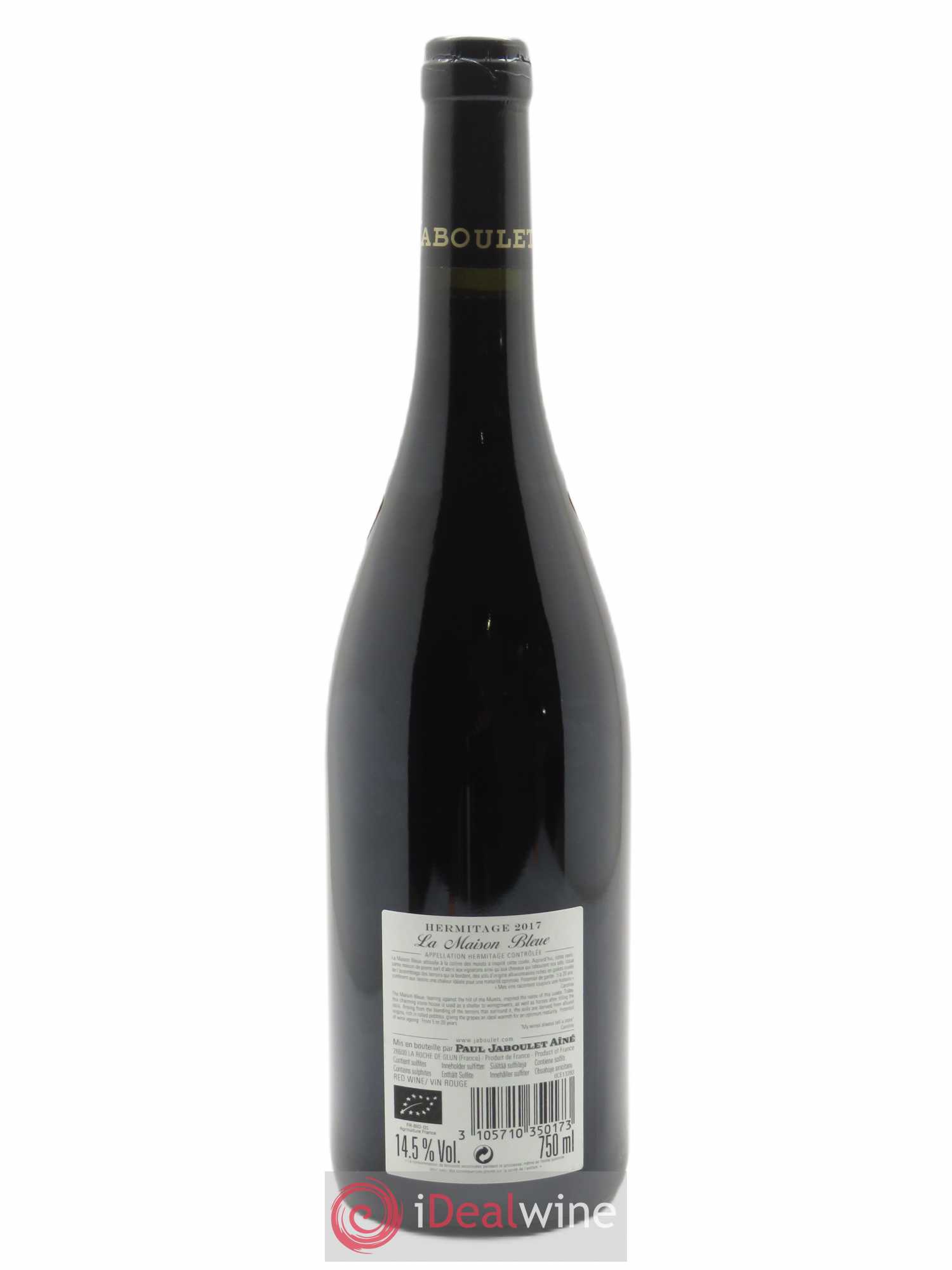 Hermitage La Maison Bleue Paul Jaboulet Ainé  2017 - Lot de 1 Bouteille