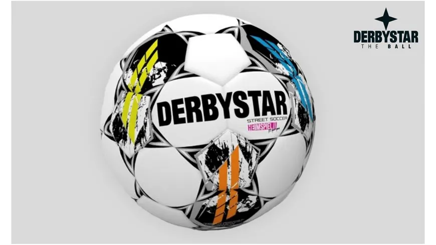 Derbystar STREET SOCCER Heimspiel Fußball Größe 5, rainbow