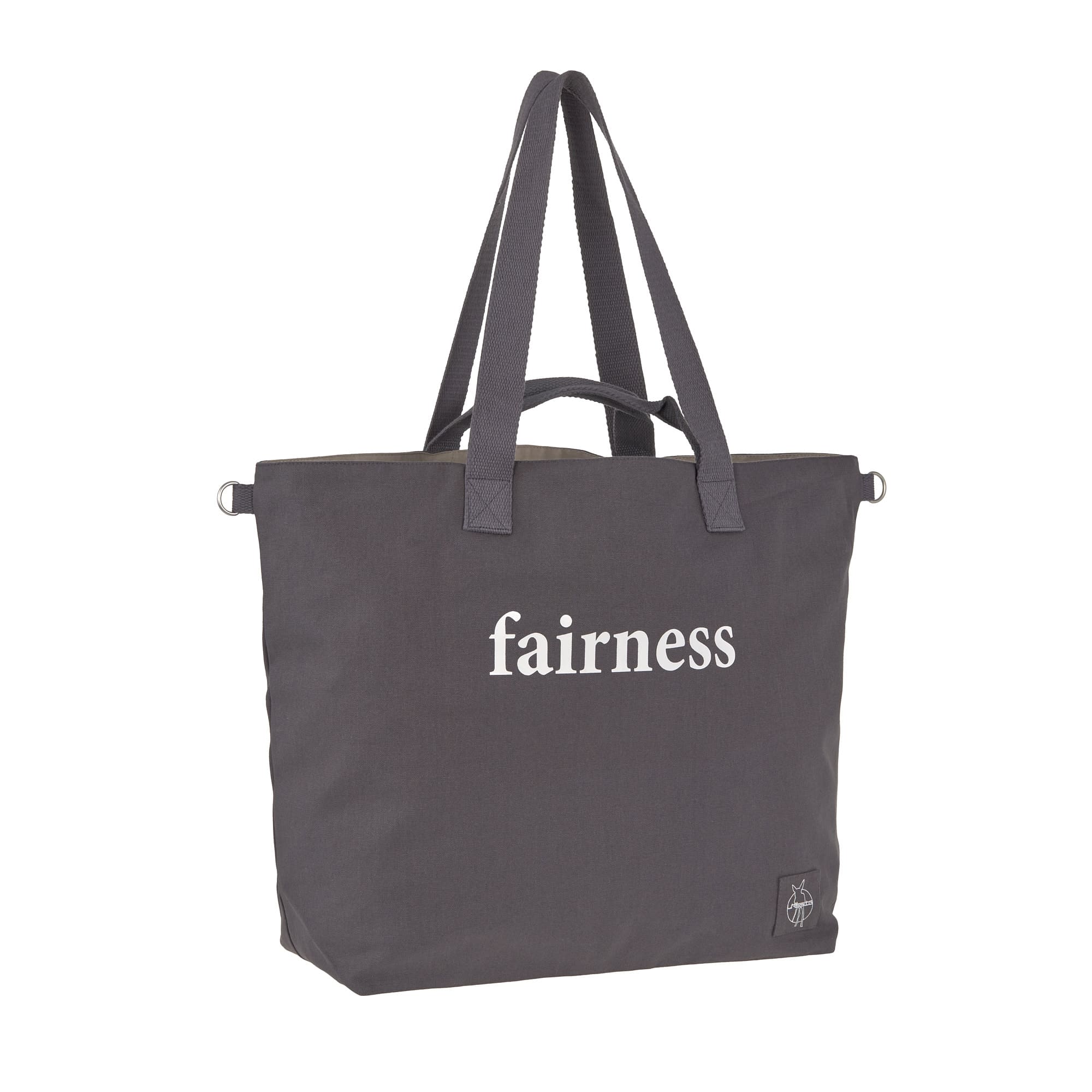 Einkaufstasche - Green Label Cotton Statement Shopper	, Anthrazit