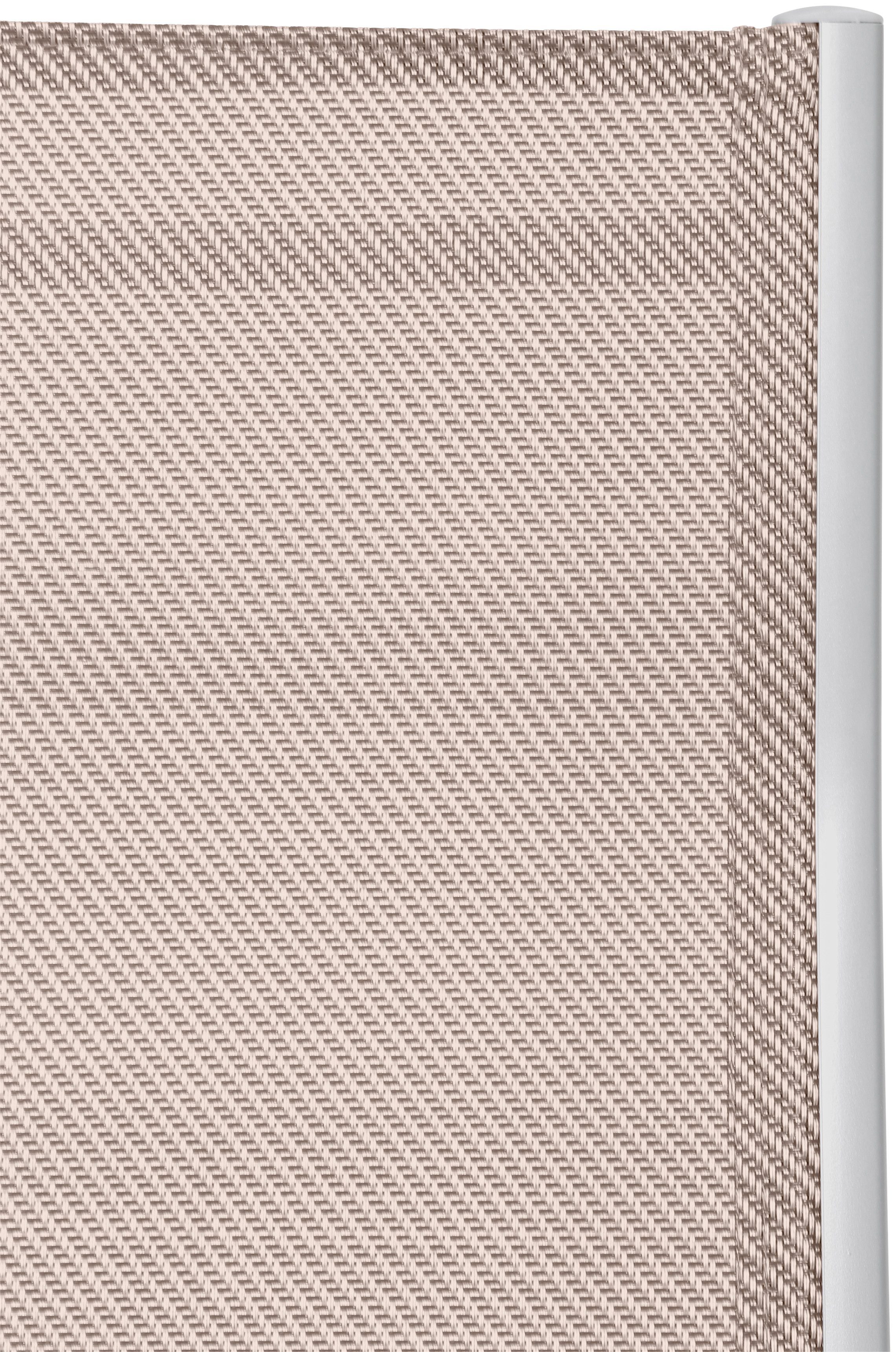 MERXX Garten-Essgruppe Amalfi, (5-tlg), 4 Klappsessel, Tisch ausziehbar 90x120-180 cm, Alu/Textil