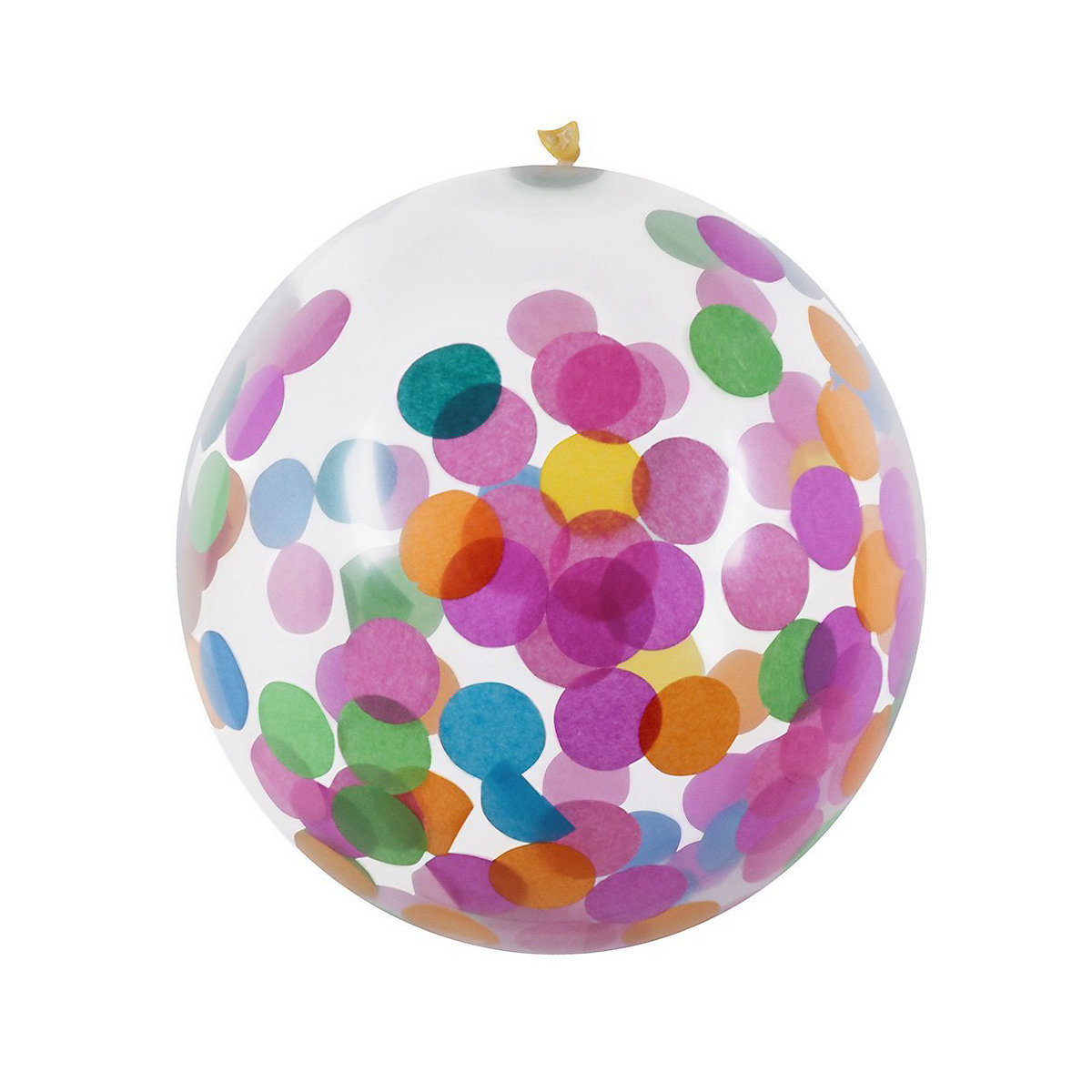 5 Konfettiballons bunt