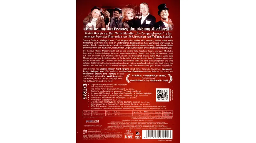 Die Dreigroschenoper  (+ Bonus-DVD)