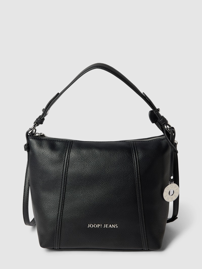 Hobo Bag mit Label-Detail Modell 'diurno dalia' in black