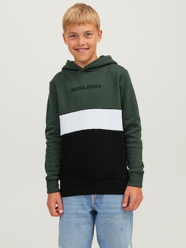 Jack & Jones Junior Hoodie JJEREID BLOCKING SWEAT HOOD SN JNR
