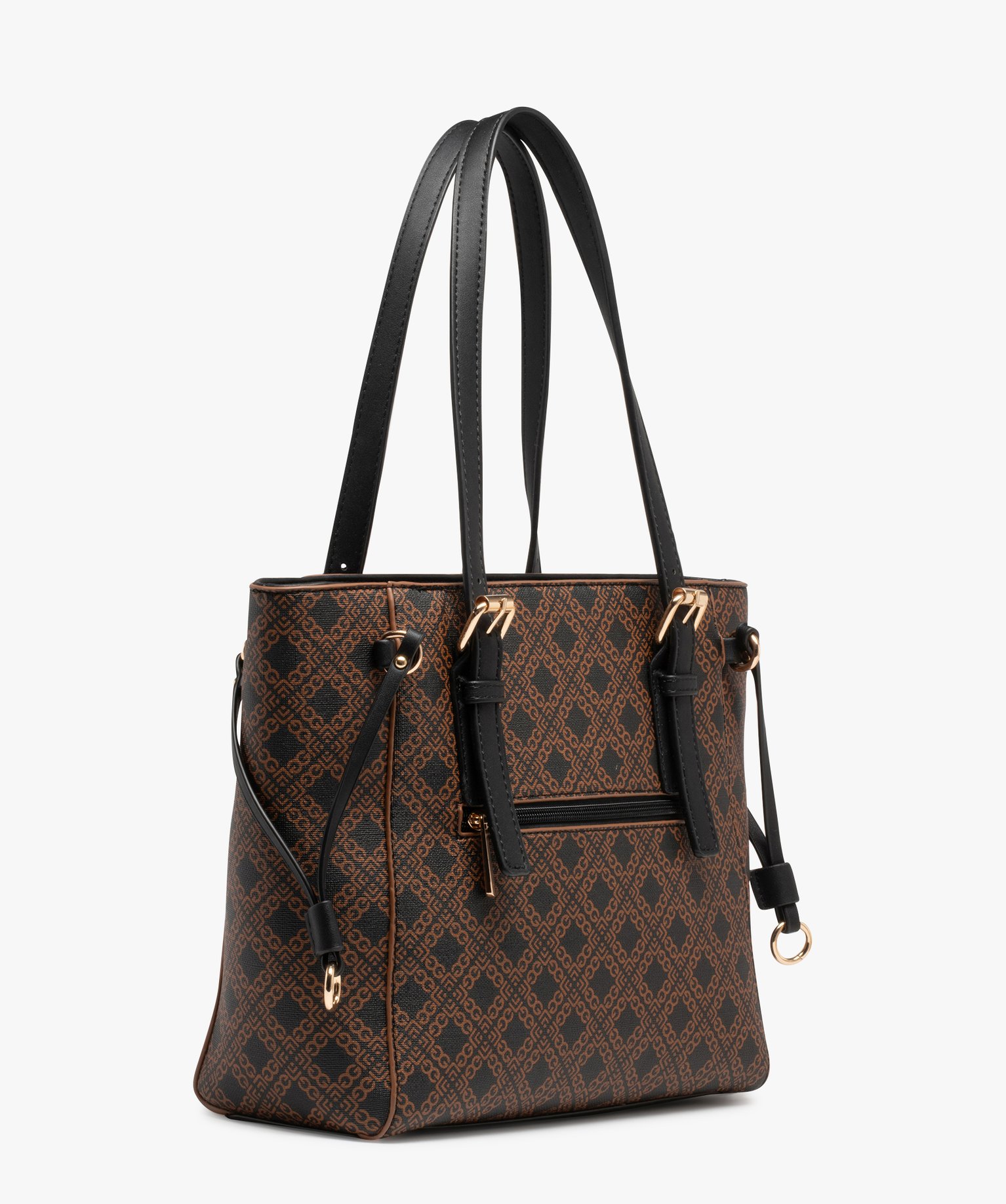 Sac imprimé porté épaule femme marron | GEMO