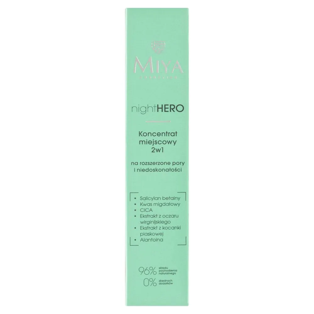 Miya nightHERO - 2 u 1 koncentrat za lokalnu upotrebu za proširene pore i nesavršenosti 15 ml
