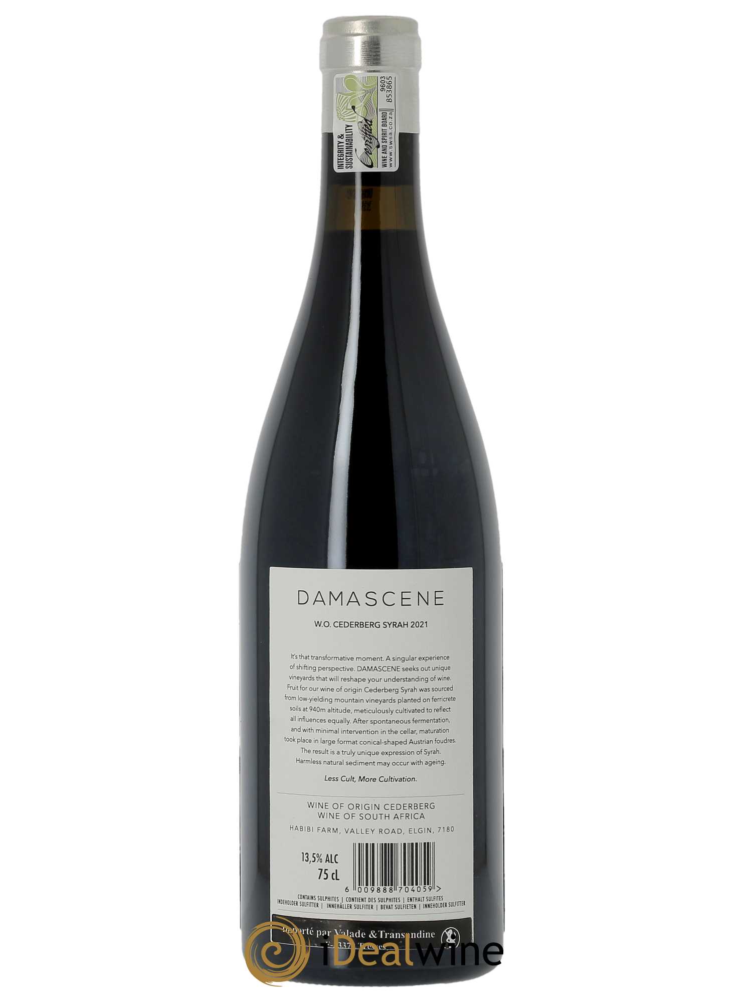 Cederberg Damascene Syrah  2021 - Lot de 1 Bouteille