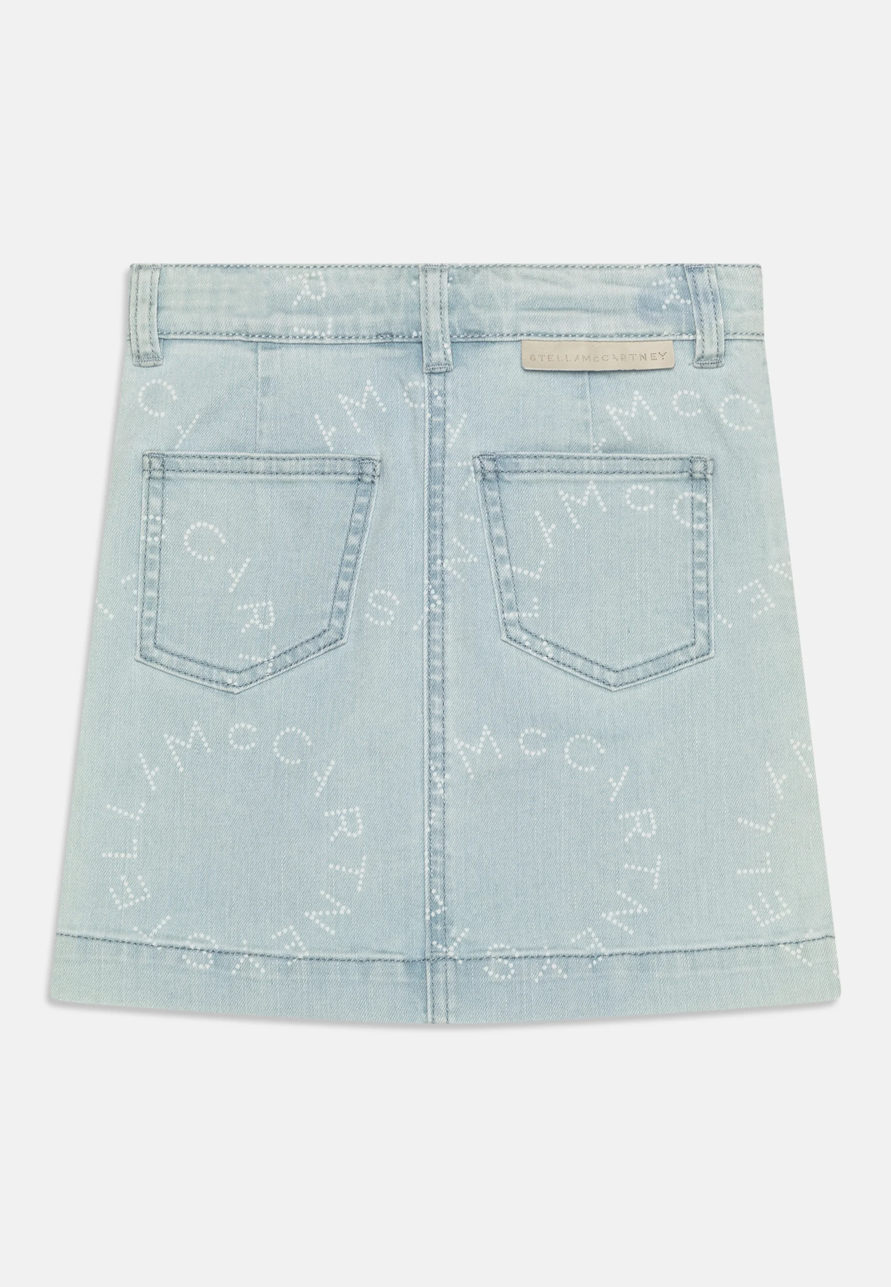 Stella McCartney Kids FALDA NIÑA LOGO - Falda vaquera