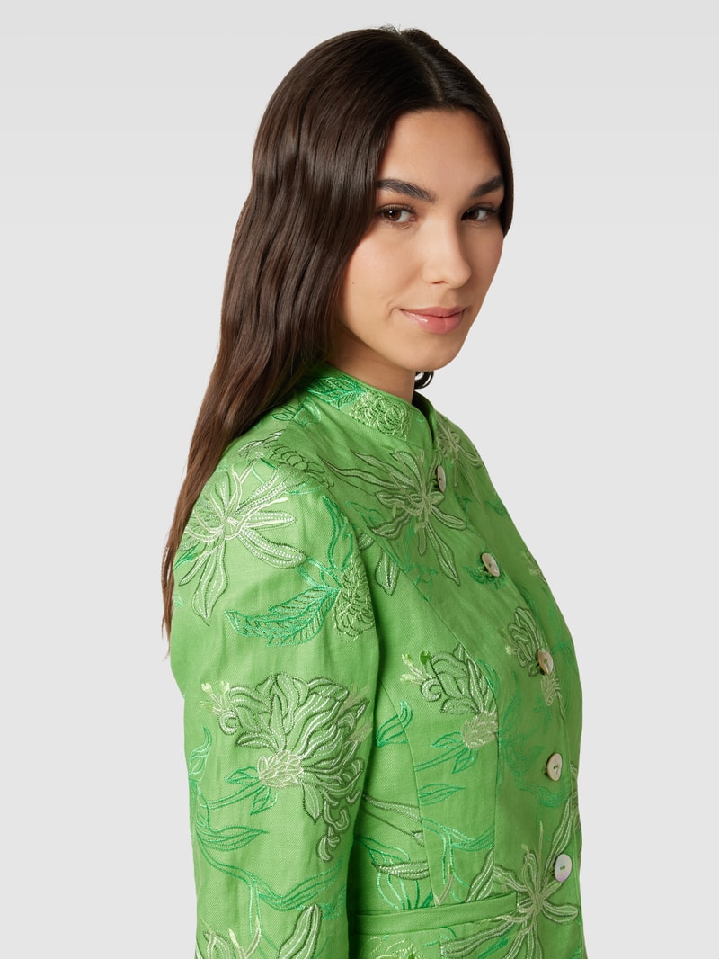 Blazer mit Allover-Muster in grün