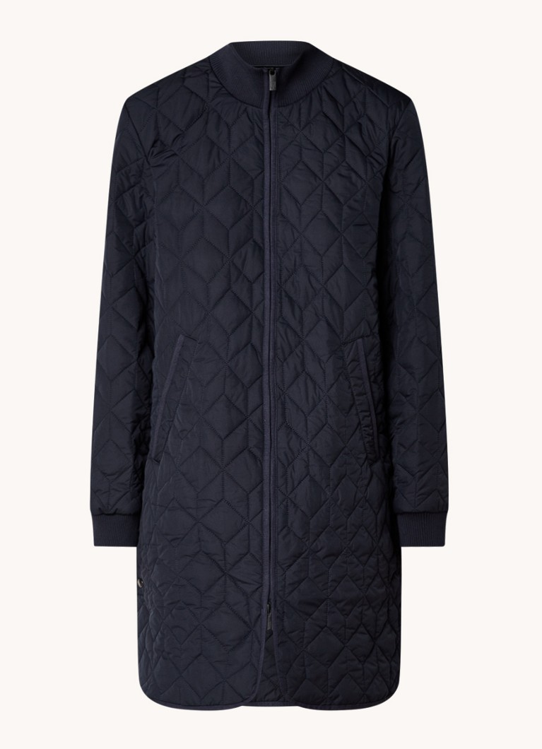 Ilse Jacobsen Quilted jacket with quilt pattern and side pockets