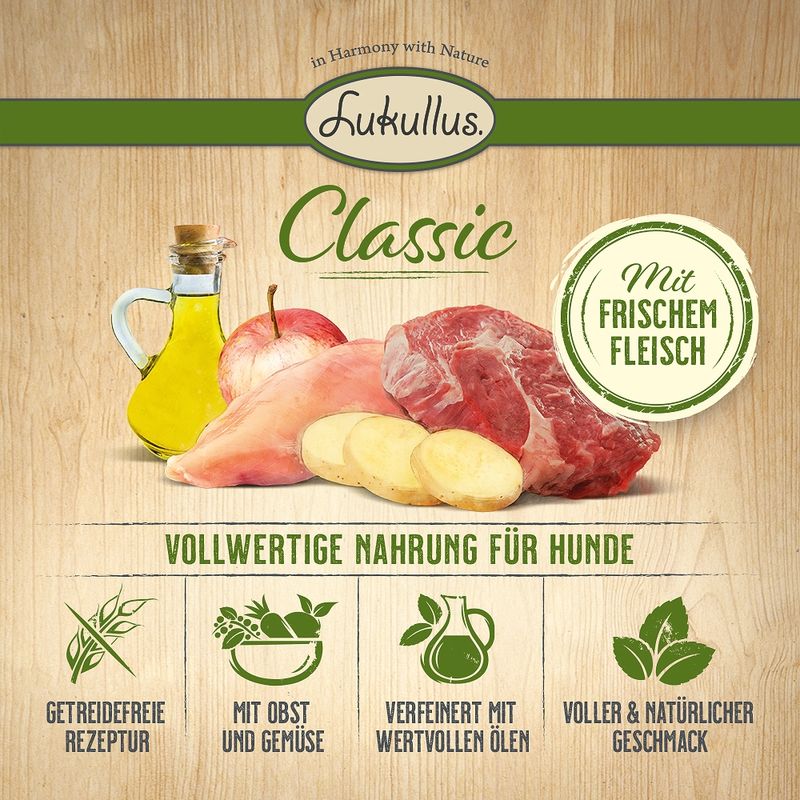 Lukullus Classic Huhn & Lachs (getreidefrei)