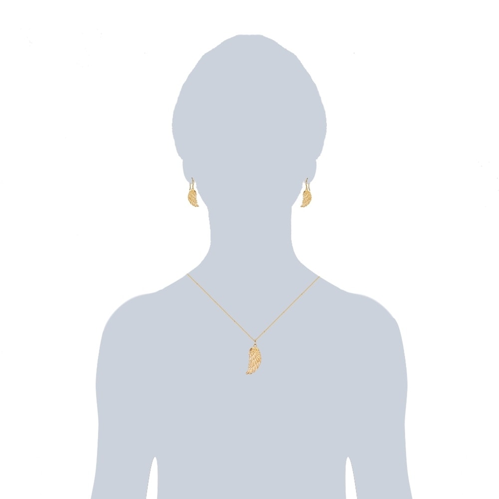 Rafaela Donata Ensemble bijoux fantaisie Aile d'ange Laiton en Or jaune Bijoux