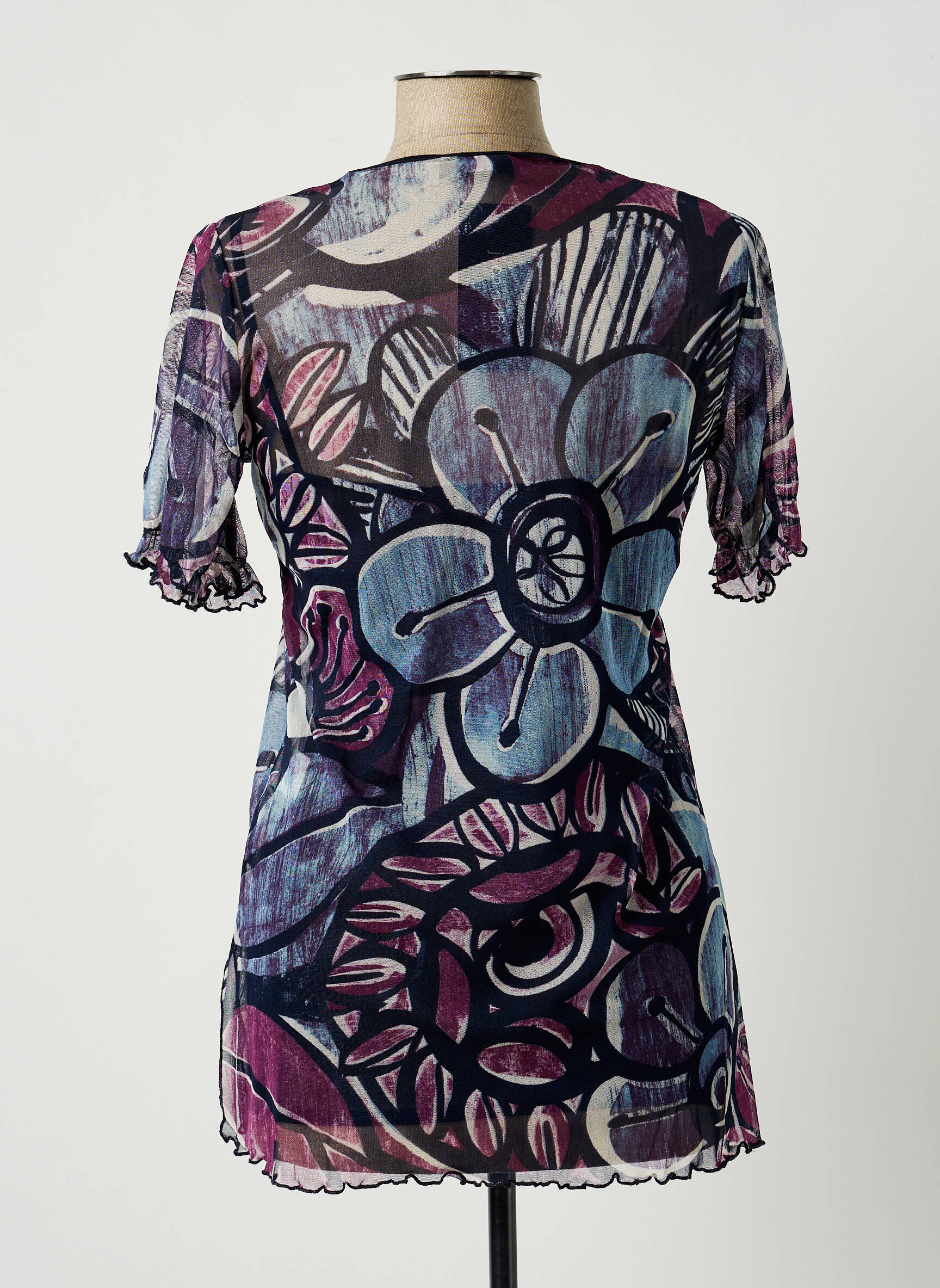 Jean Delfin Tuniquemanchecourte Femme couleur bleu