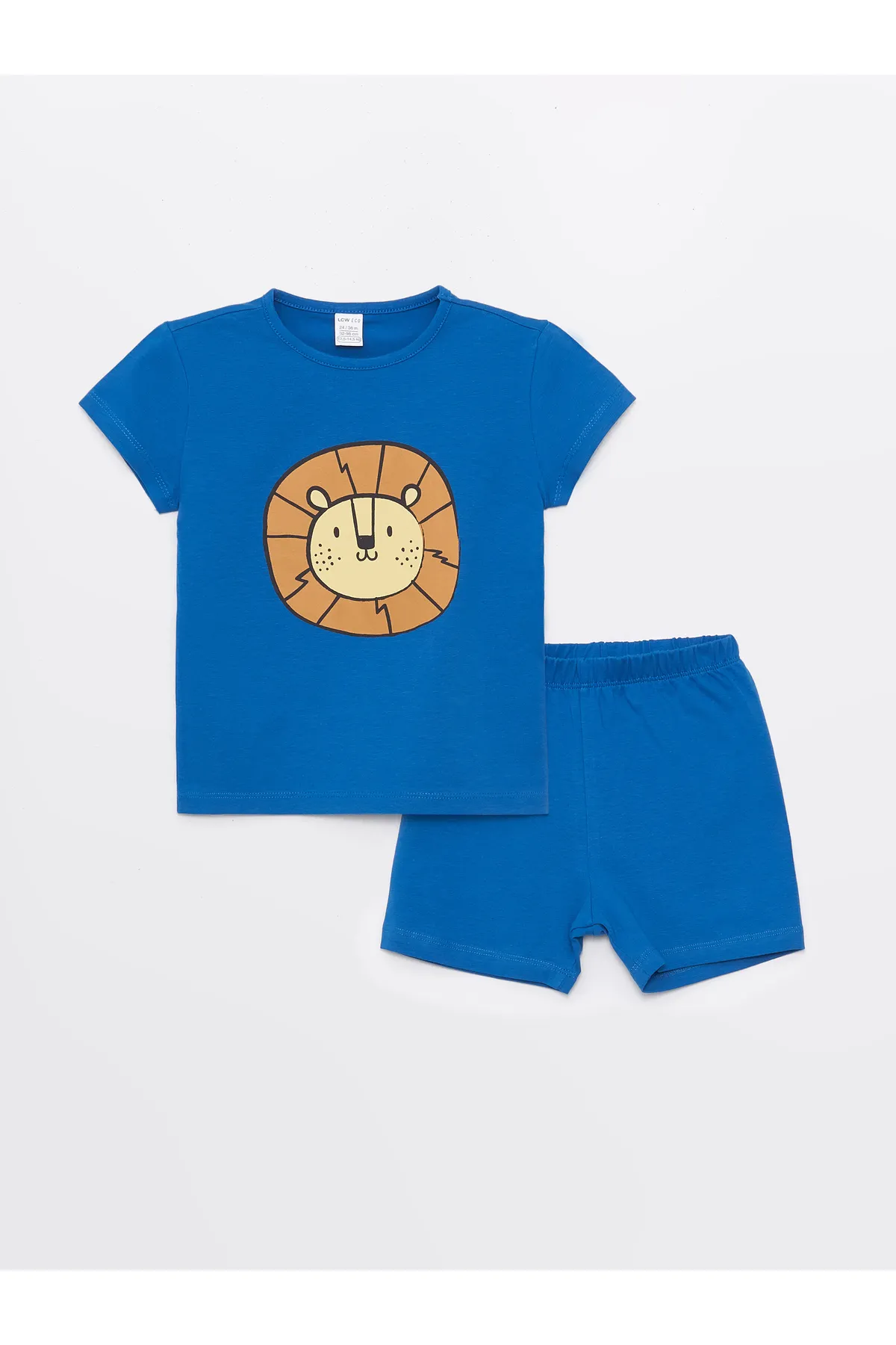 LC Waikiki  Kurzarm-Pyjama-Set für Jungen mit Rundhalsausschnitt und Shorts