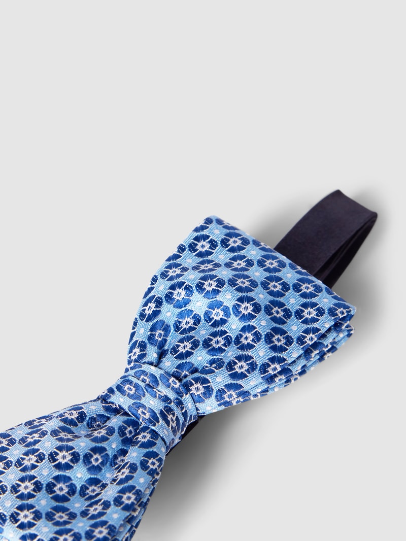 Fliege mit Allover-Muster in bleu