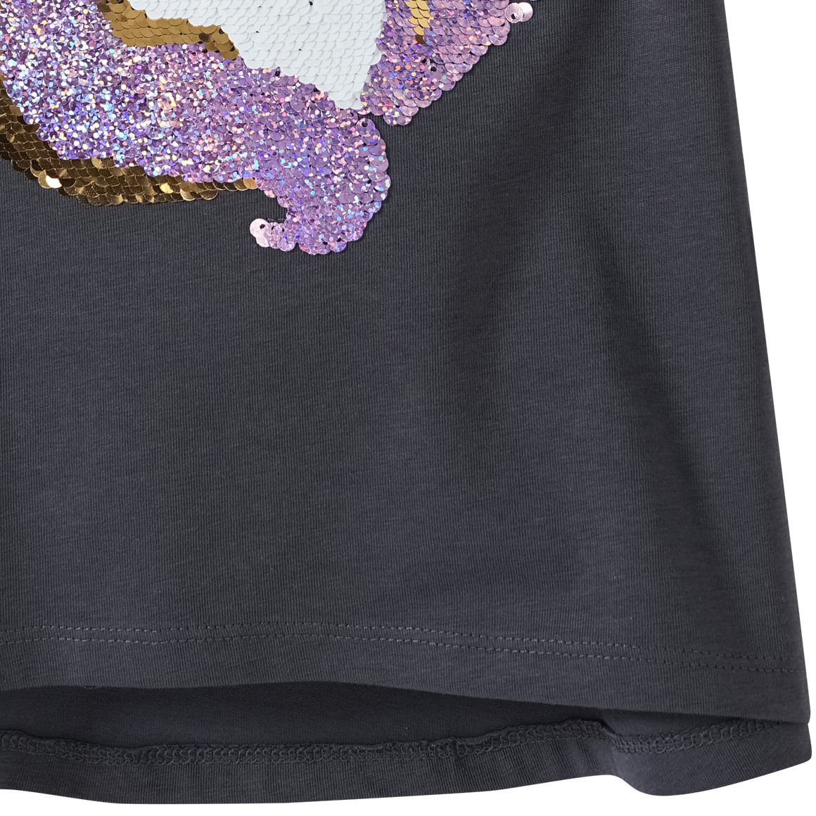 Mädchen T-Shirt mit Wendepailletten