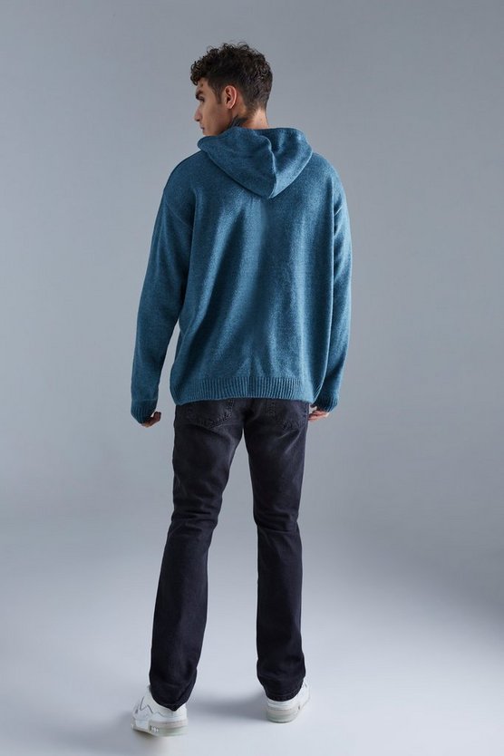 Oversize Strick-Hoodie