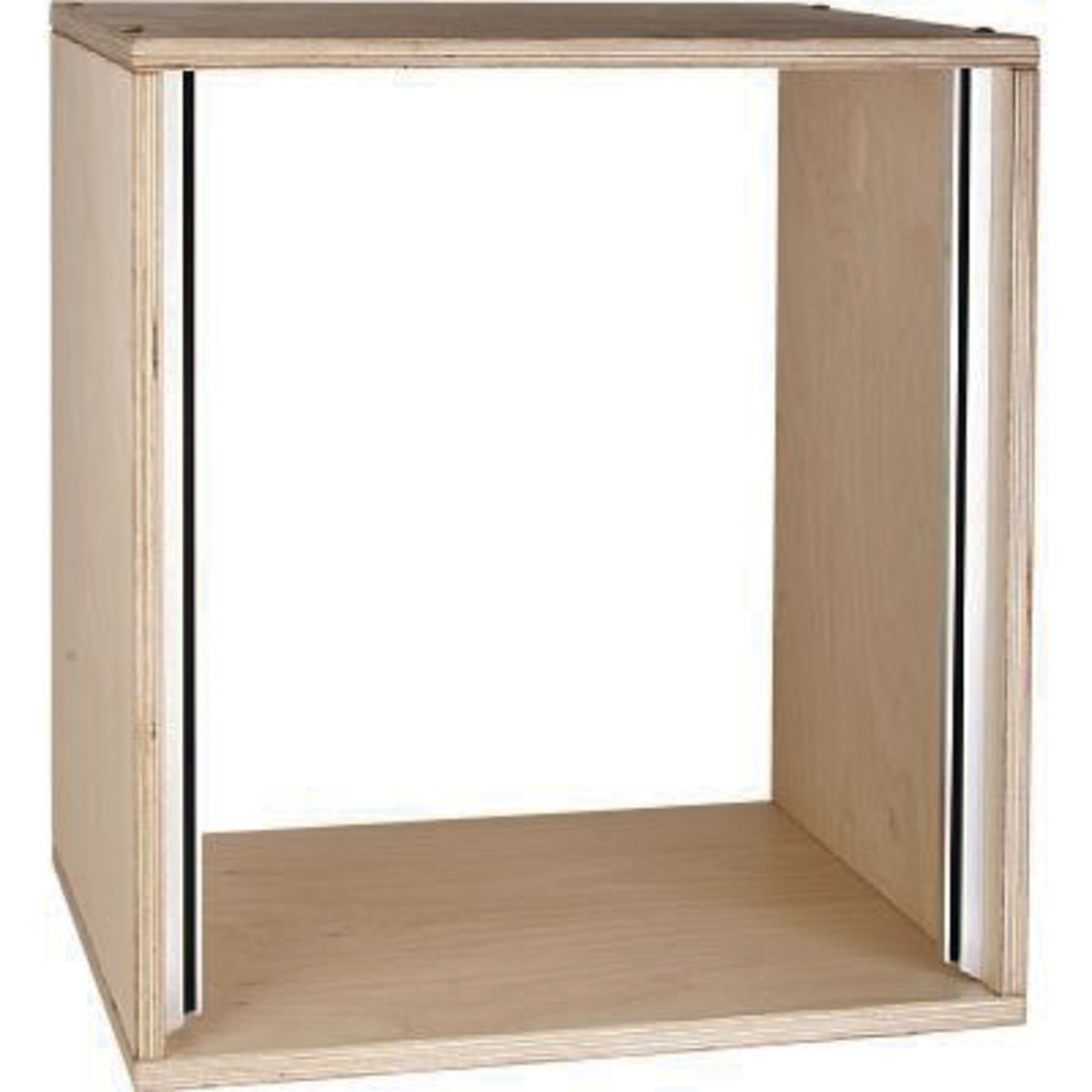 MUSIC STORE Mischpult, Studiorack 20HE Birke MP Bausatz, klarlackiert, gerade