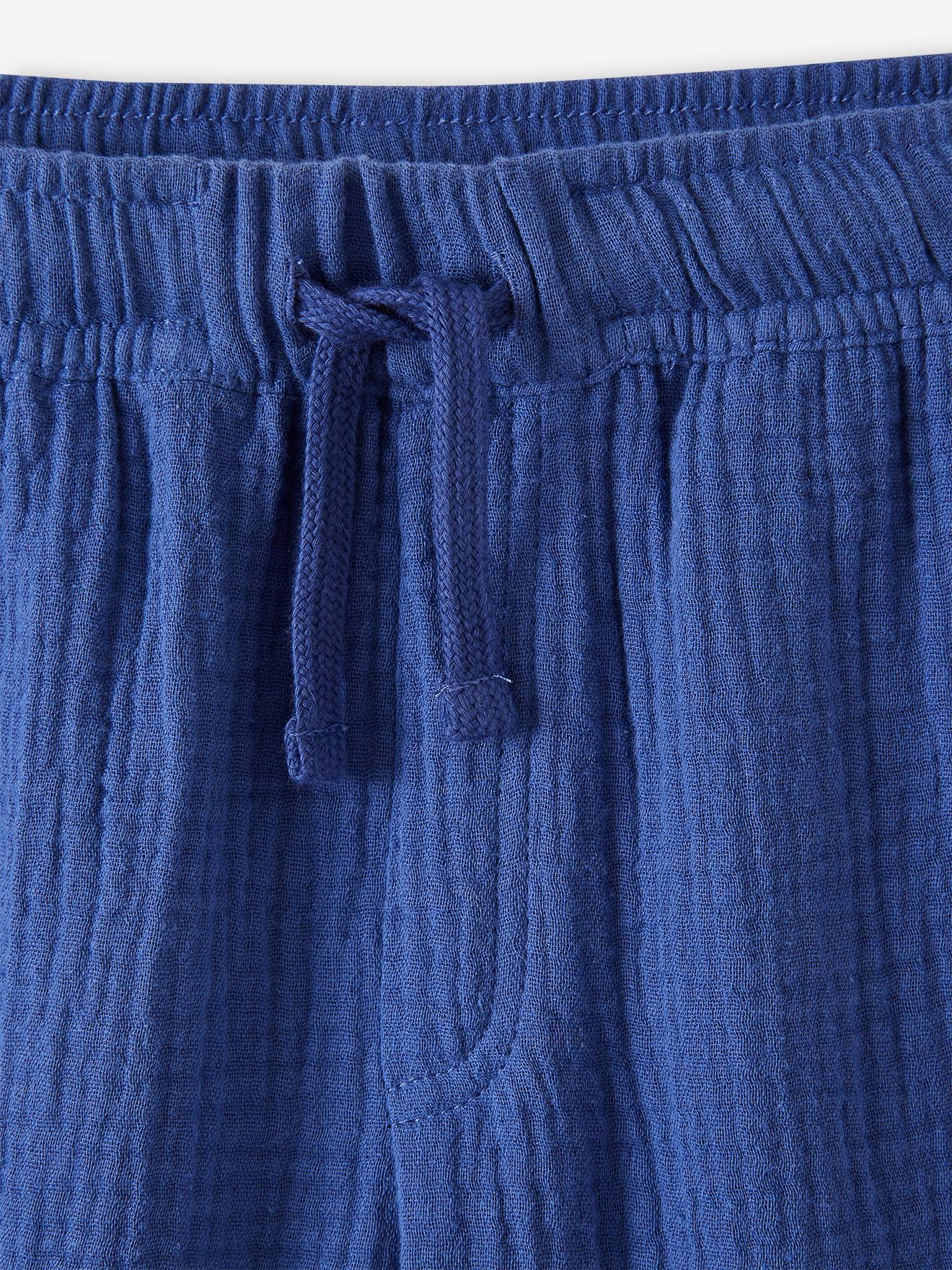 Vertbaudet Jungen Shorts aus Musselin - grün