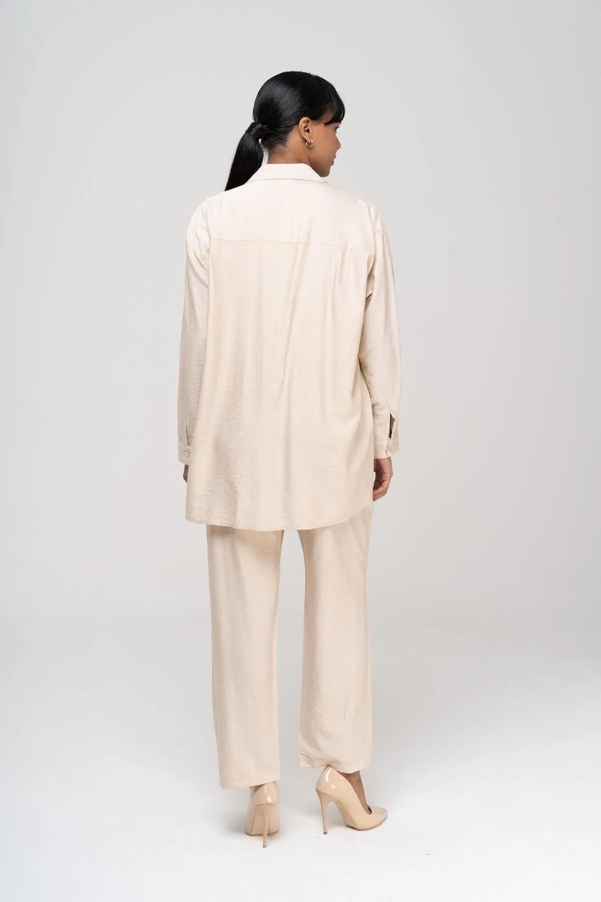 Olcay  Zweiteiler - Beige - Relaxed Fit