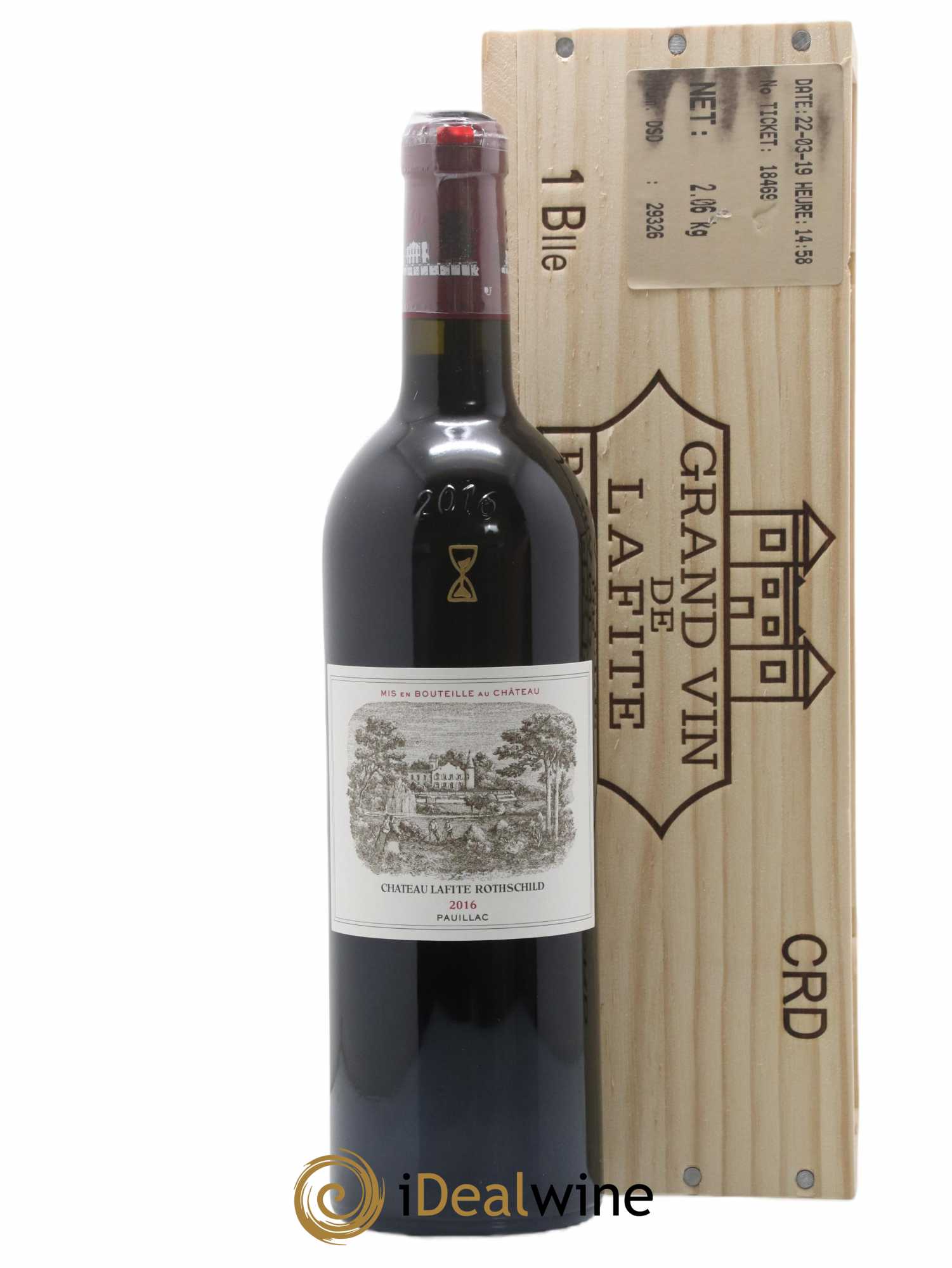 Château Lafite Rothschild 1er Grand Cru Classé  2016 - Lot de 1 Bouteille