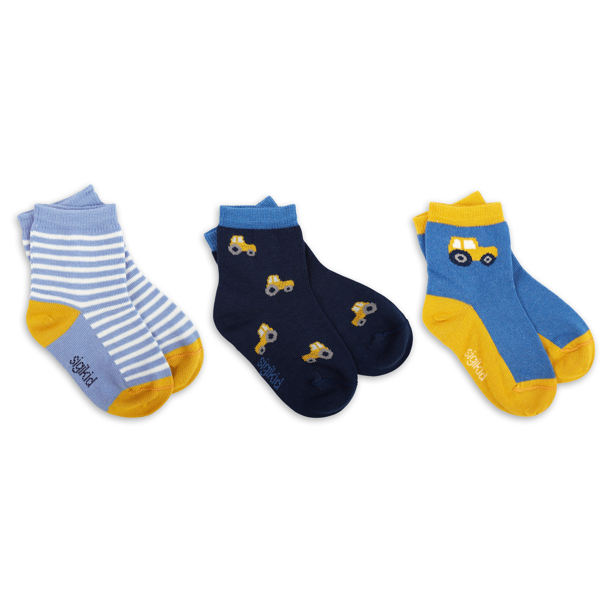 3 Paar Baby Socken Traktor