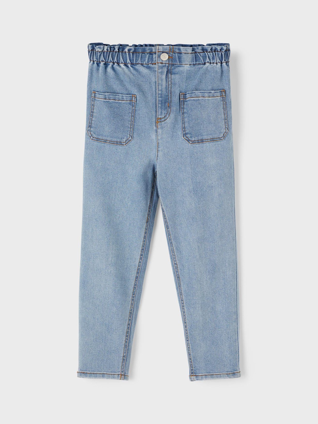 Name It Regular-fit-Jeans Stretch Jeans Gerade Bleached Denim Pants NKFBELLA (1-tlg) 6482 in Hellblau
