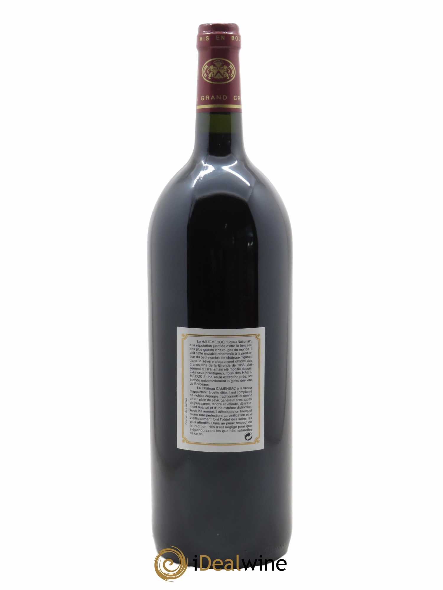Château Camensac 5ème Grand Cru Classé (CBO à partir de 6 bts) 2002 - Lot de 1 Magnum
