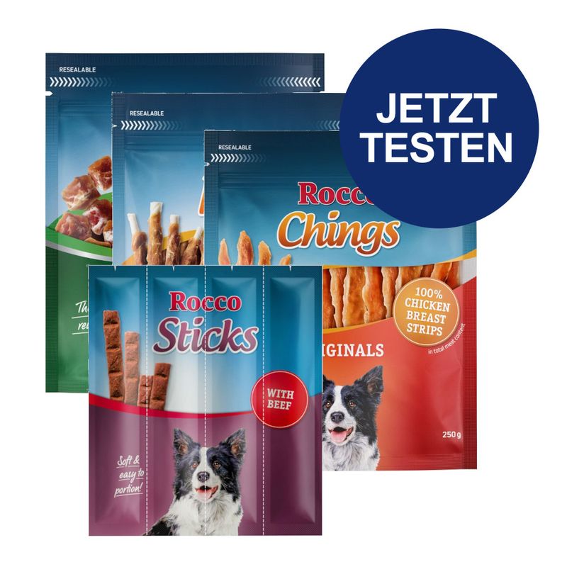 Probierpaket Rocco Hundesnacks 720 g