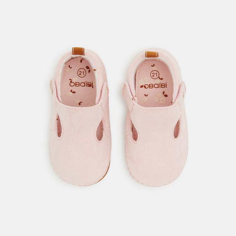 Chaussons parc roses bébé fille