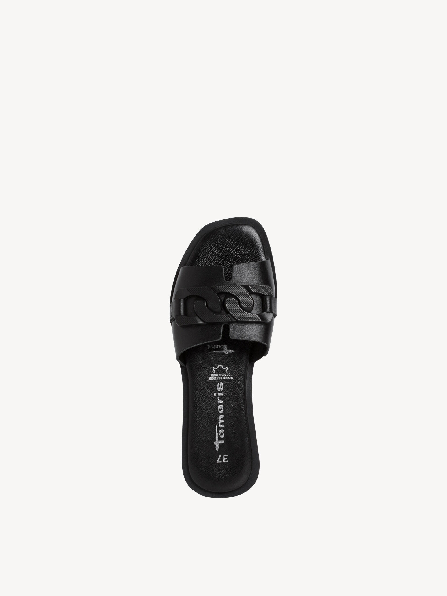 Mule en cuir - noir