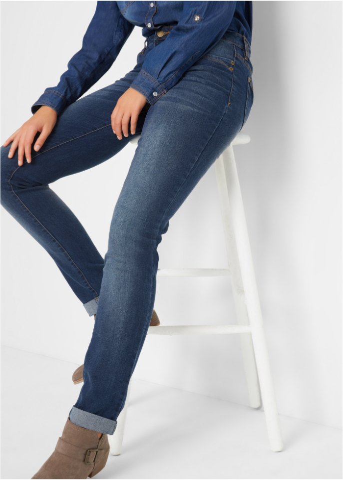 Komfort-Stretch-Jeans, Straight