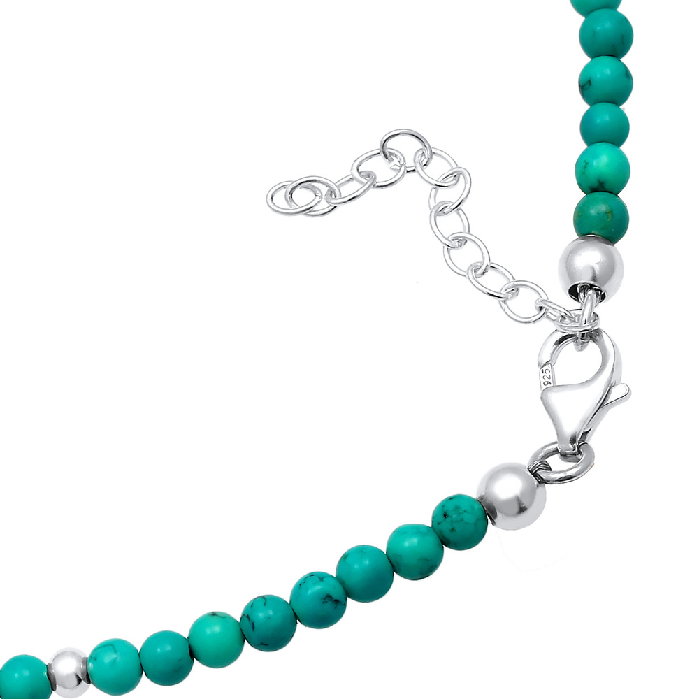 Nenalina Nenalina Bracelet de Cheville de cheville  en agate colorée et perles en argent P Bijoux