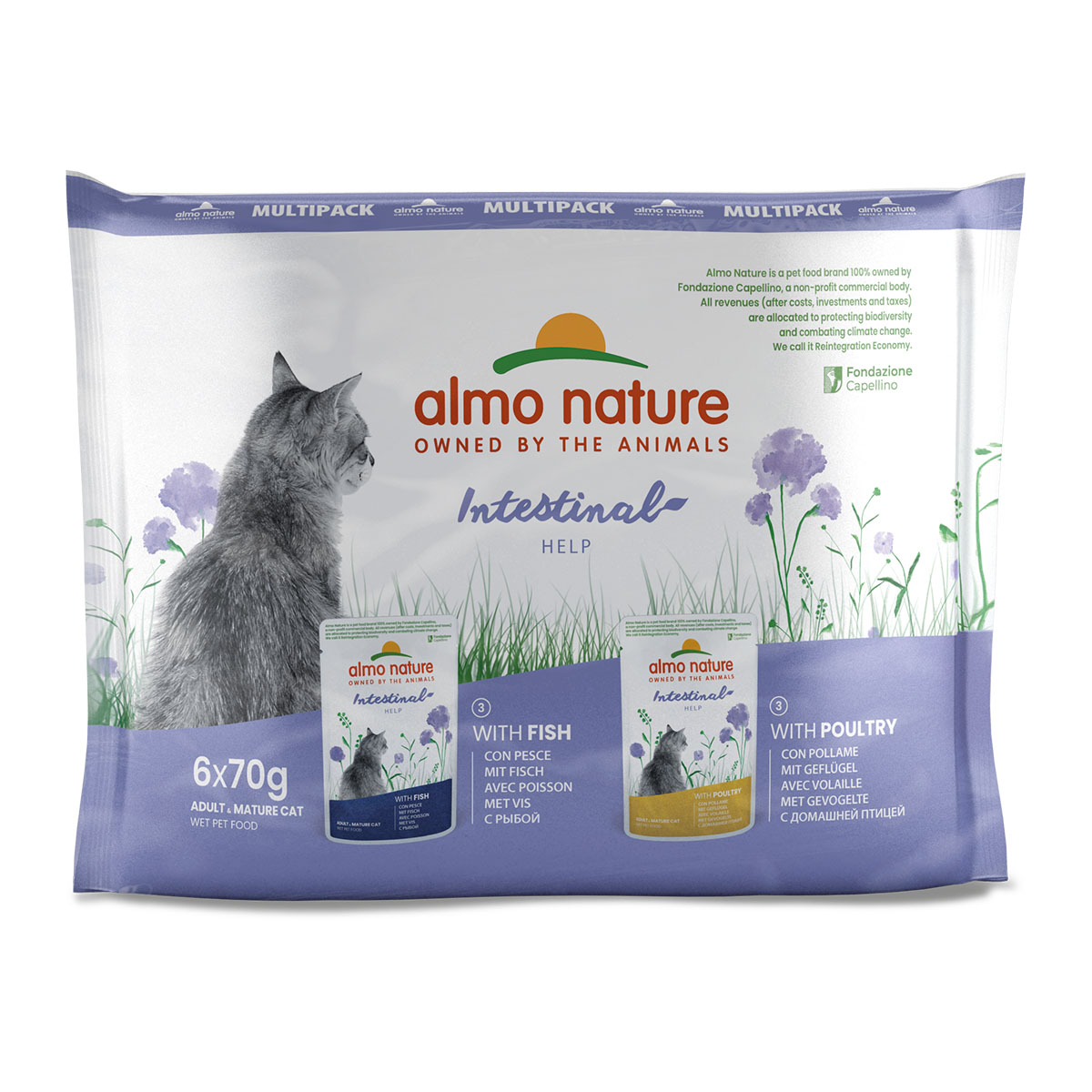 Almo Nature Holistic Digestive Help Multipack mit Fisch&Geflügel