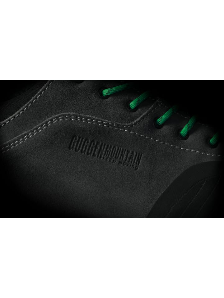 GUGGEN MOUNTAIN Wanderschuhe Gummikappe in Dunkelgrau-Grün günstig kaufen