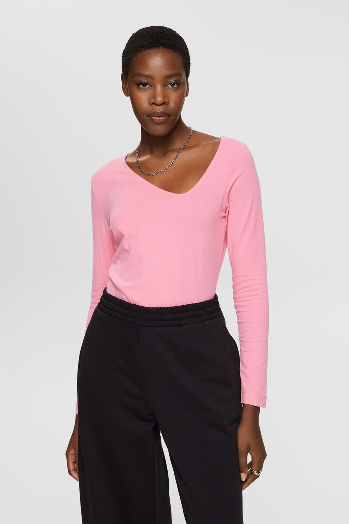 Longsleeve mit asymmetrischem Ausschnitt
