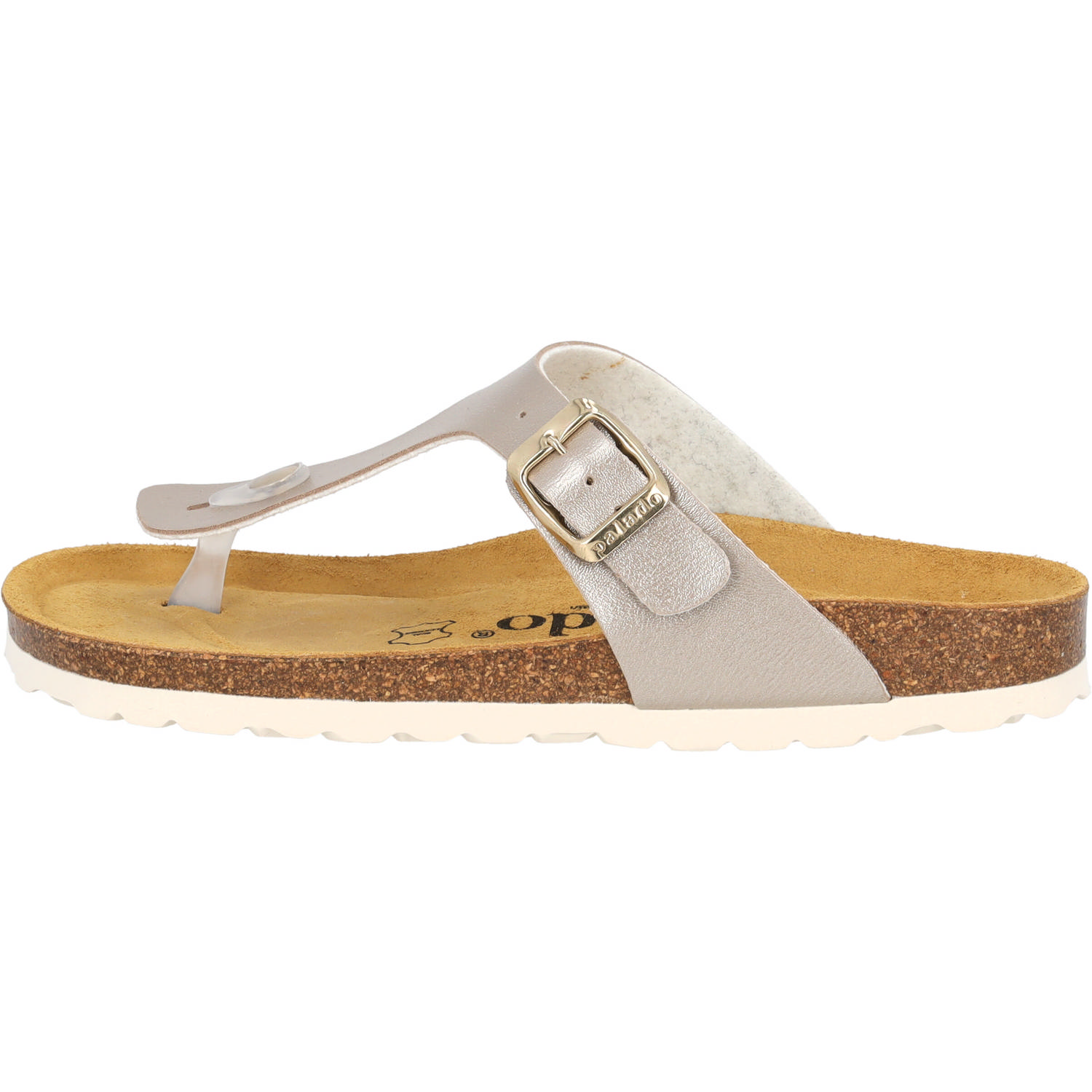 Palado Kos Metallic, Zehentrenner, Damen, Beige