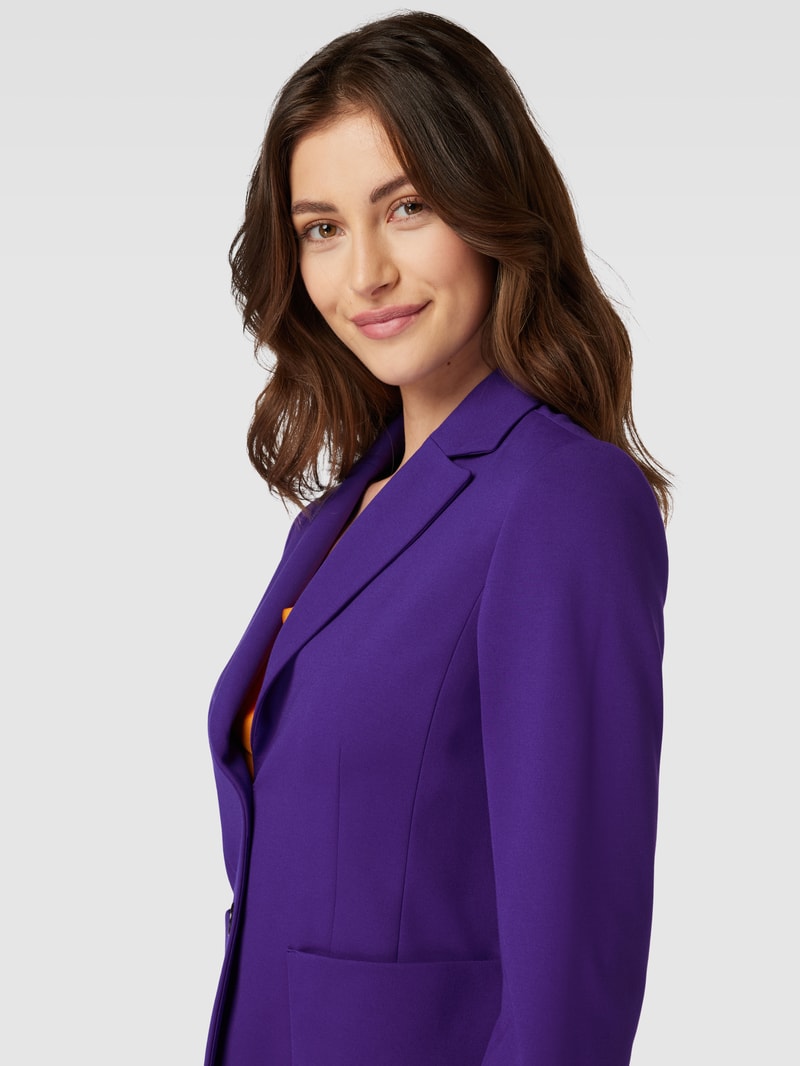 Blazer mit Eingrifftaschen in lila