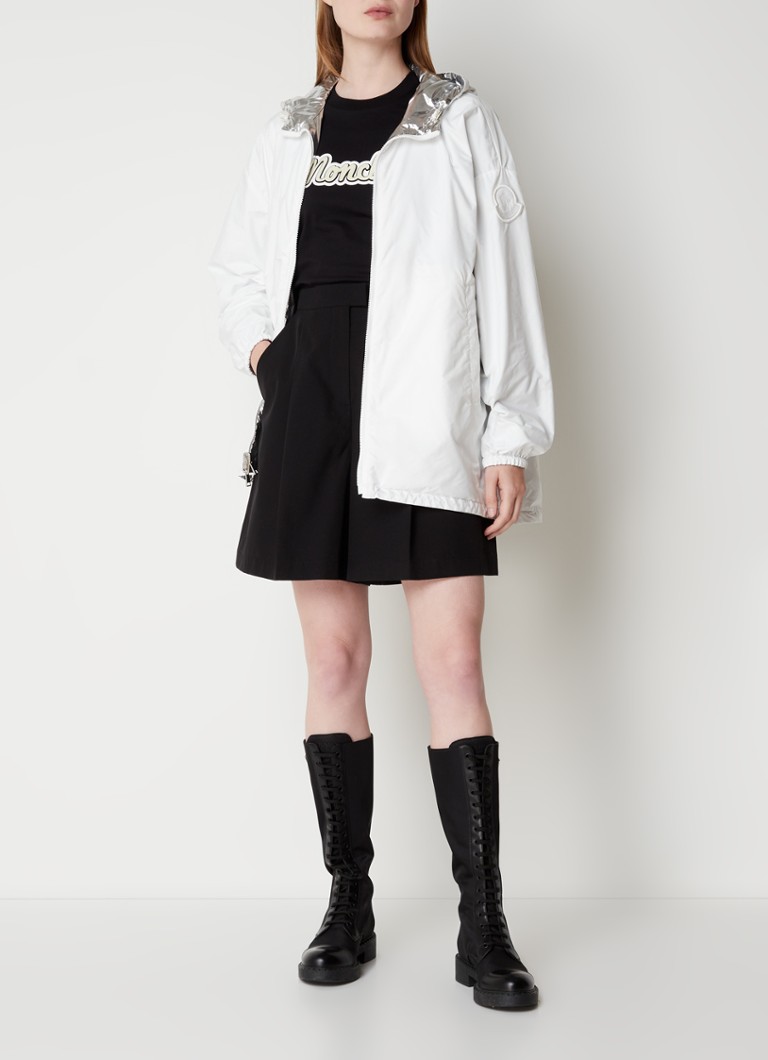 Moncler Reversible parka with hood and metallic finish