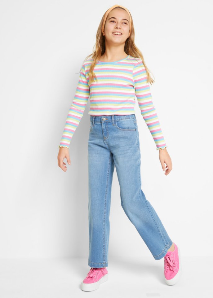 Mädchen Jeans, Wide Leg