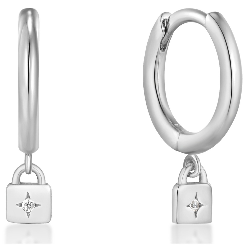Ania Haie Créoles 925 Argent Boucles d'oreilles