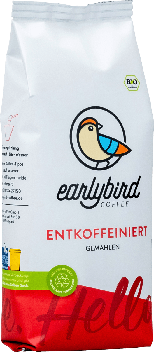 Kaffee, gemahlen, entkoffeiniert, 250 g