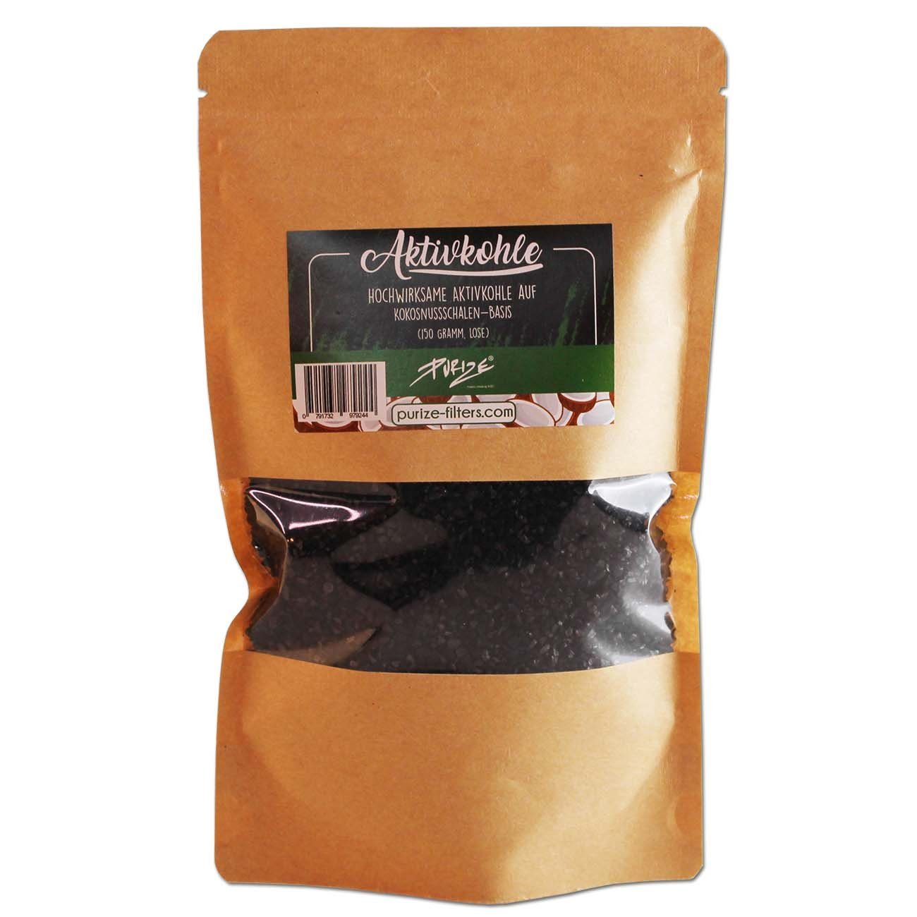 Purize Holzkohle Aktivkohle auf Steinkohlebasis, 0.15 kg, Milderer, aromatischerer Rauch; Gerüche werden teilweise absorbiert