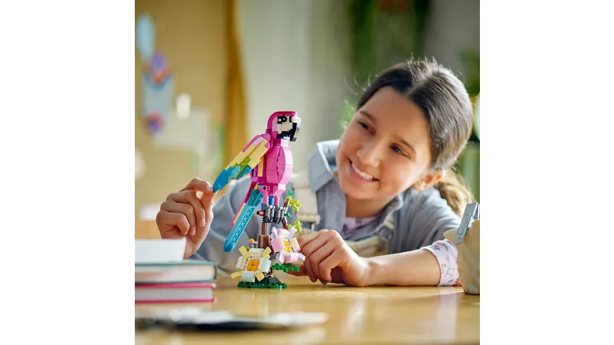 LEGO Creator 3in1 31144 Exotischer pinkfarbener Papagei
